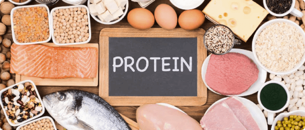 Food with protein